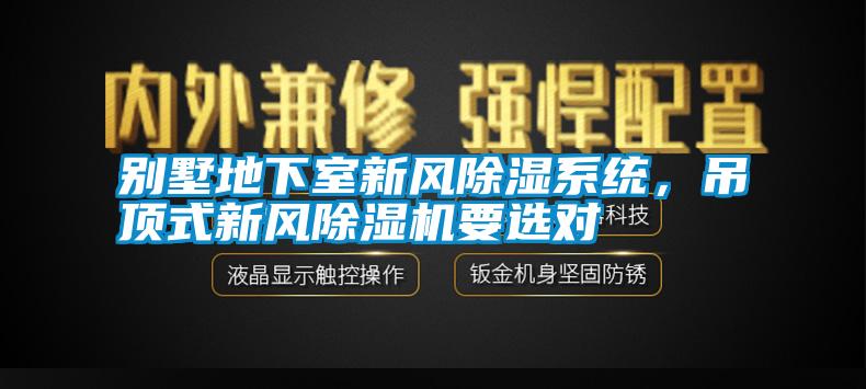 别墅地下室新风除湿系统，吊顶式新风除湿机要选对