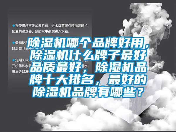 除湿机哪个品牌好用，除湿机什么牌子最好品质最好，除湿机品牌十大排名，最好的除湿机品牌有哪些？