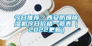 今日推荐：西安防爆除湿机今日价格一览表（2022更新）