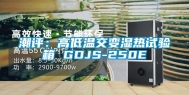 潮评：高低温交变湿热试验箱 GDJS-250E